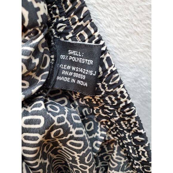 W118 By Walter Baker Pants Women's Small Black Polyester Dark Wash Elastic Waist - Picture 8 of 9